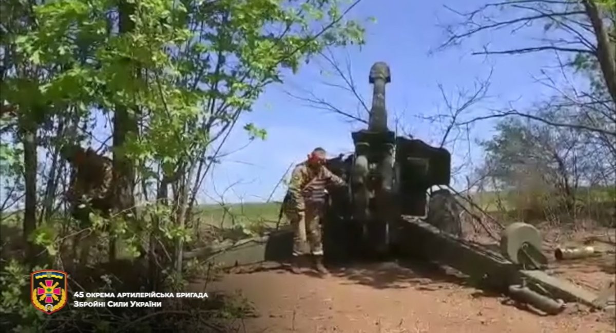 Artillerymen of Ukraine’s 45th Separate Artillery Brigade Show How They Eliminate Enemy Equipment (Video), Defense Express, war in Ukraine, Russian-Ukrainian war