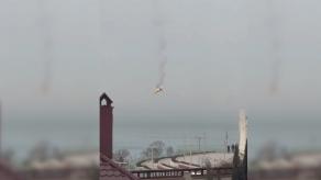 ​Burning russian Fighter Jet Crashes Into the Black Sea Near Occupied Sevastopol (Video)