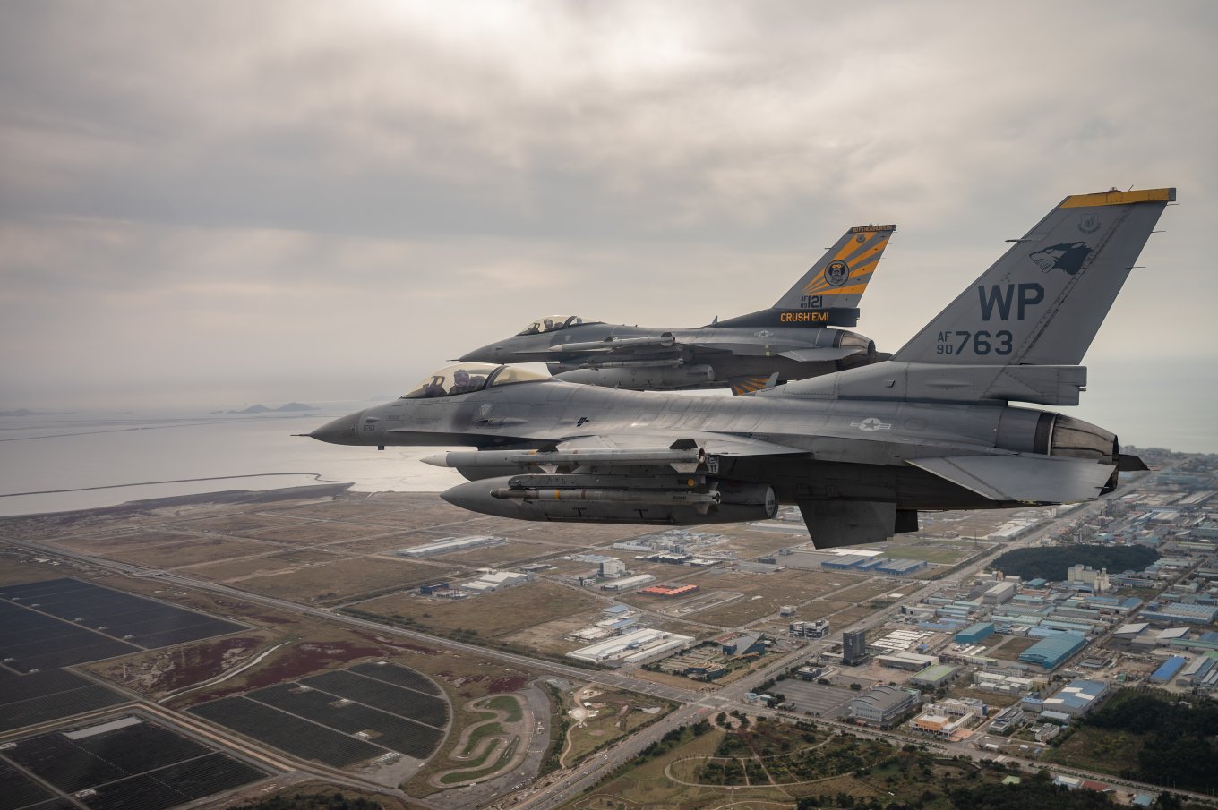 The F-16 fighters of the U.S. Air Force Defense Express The First Dutch F-16 Aircraft Have Been Sent to Romania to Train Ukrainian Pilots