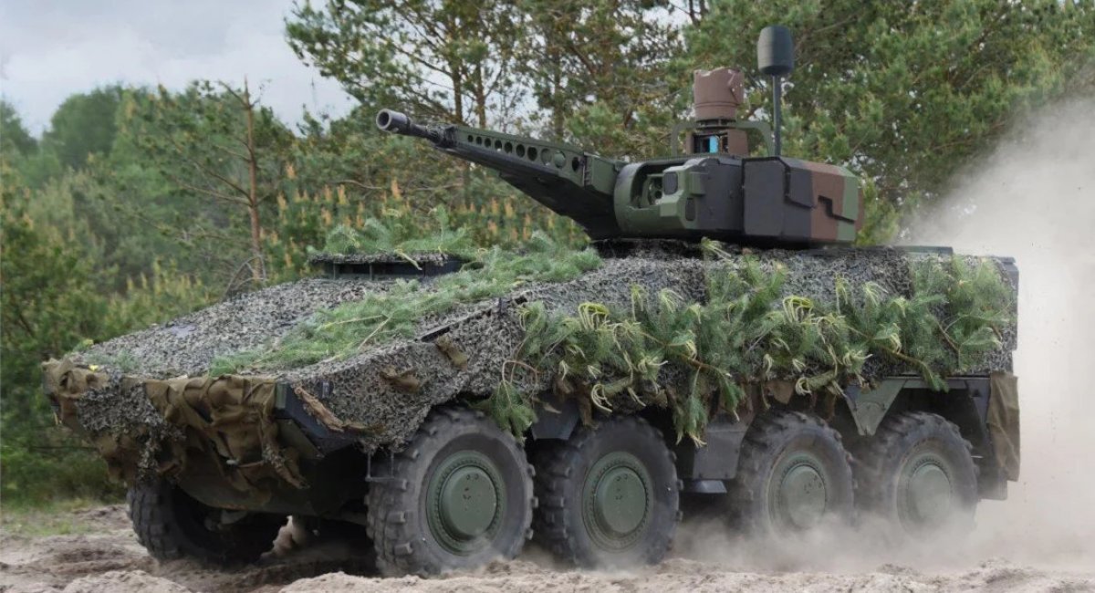 GTK Boxer armored vehicle fitted with an RCT30 turret, which became the Schakal IFV / Photo credit: ARTEC