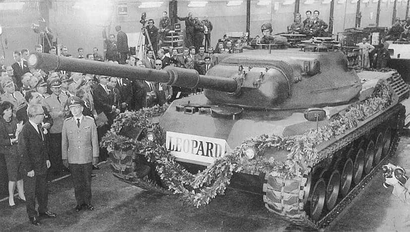 The Leopard 1 tank during the official handover ceremony to the Bundeswehr of the first vehicle, Defense Express