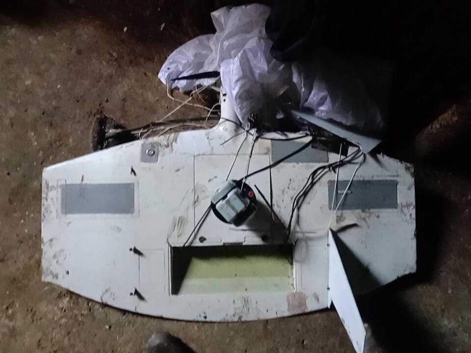 A russian SuperCam drone downed in Ukraine