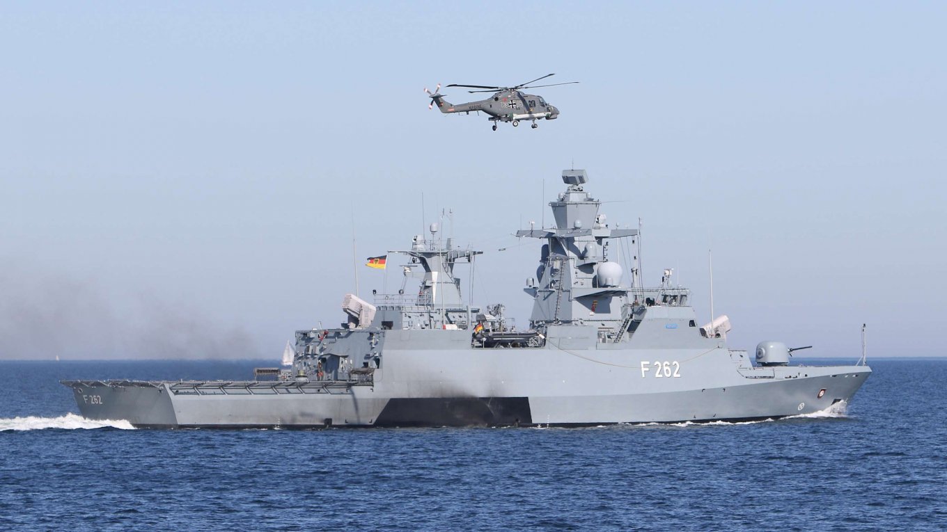 Sea Lynx helicopter during service with the German Navy