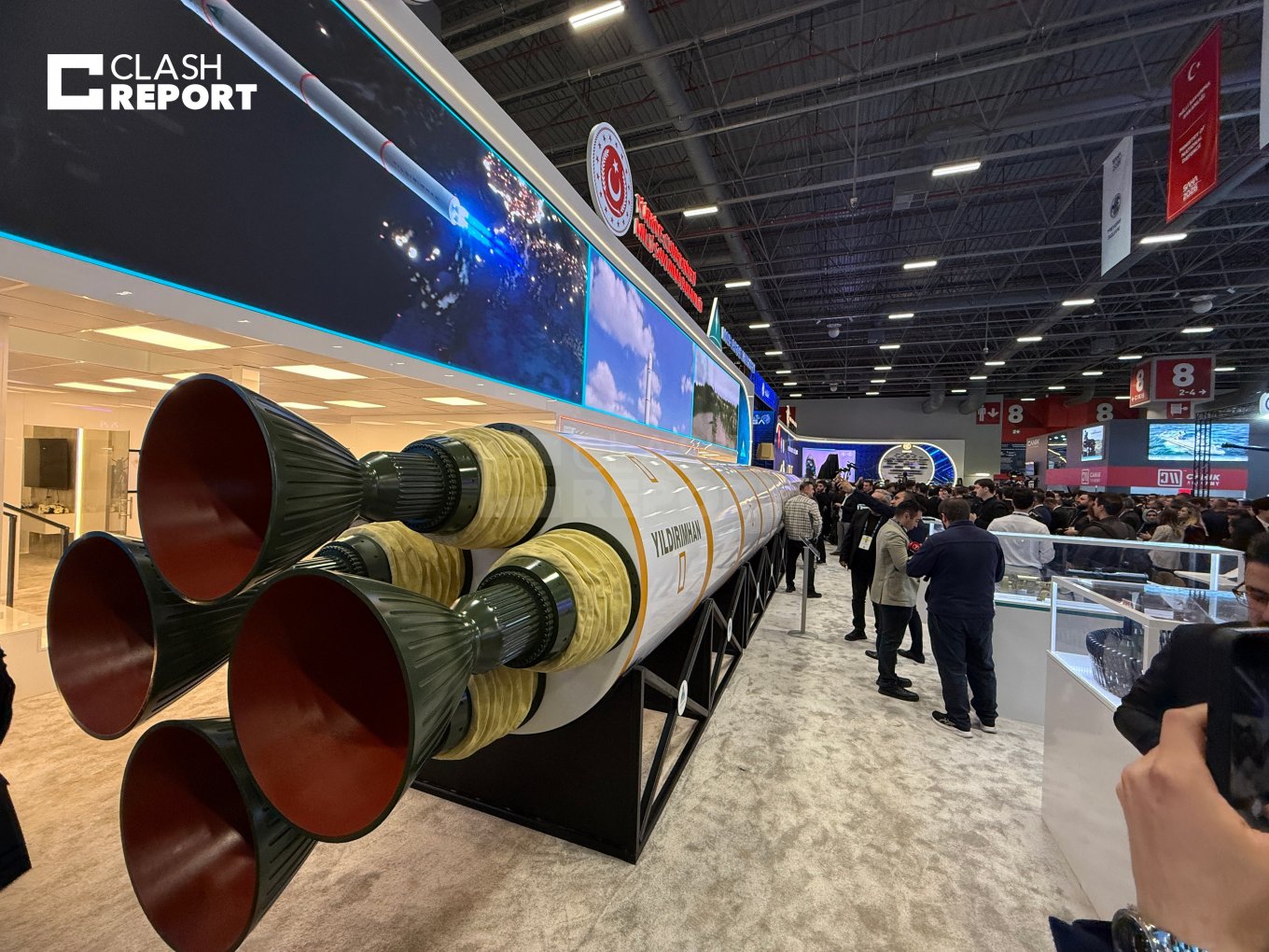 Yildirimhan ICBM mockup at the SAHA 2026 exhibition in Istanbul / Photo credit: Clash Report