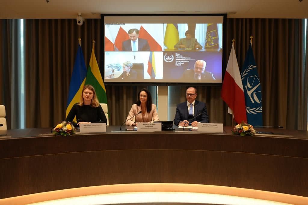 Defense Express / Representatives of the Office of the ICC Prosecutor General during a joint online meeting with the members of the Joint Investigation Team / Day 61st of War Between Ukraine and Russian Federation (Live Updates)