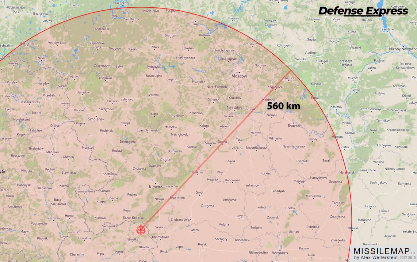 Defense Express / How Far Ukraine Would Reach If U.S. Allows to Fully Use ATACMS, Map