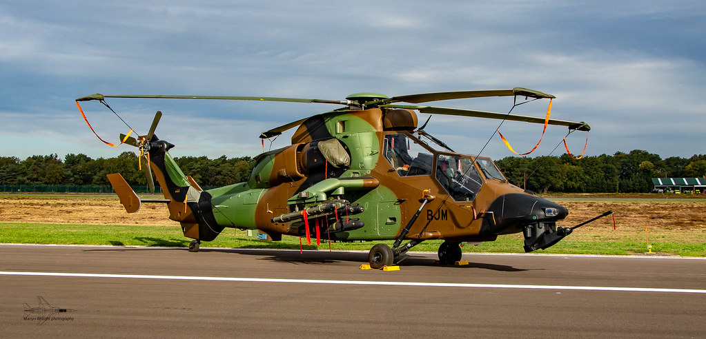 Tiger attack helicopter of the French Army
