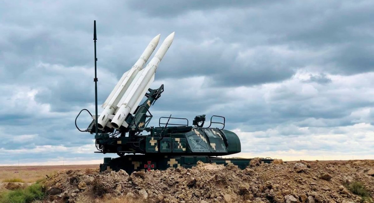 Ukrainian short-range Buk air defense missile