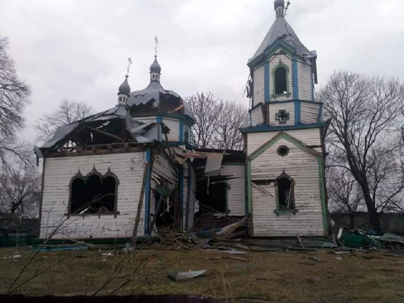 Defense Express / Church of the Nativity of the Theotokos in Viazivka, destroyed by Russian occupiers on March 7 / Day 38th of War Between Ukraine and Russian Federation (Live Updates)