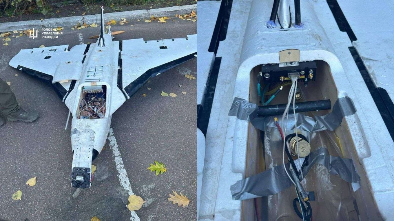 A russian Gerbera UAV, downed by air defense and dismantled / Defense Express / They Can't Even Make a Foam Drone Without China: Skywalker Technology Developed Gerbera Killer Drones For russia