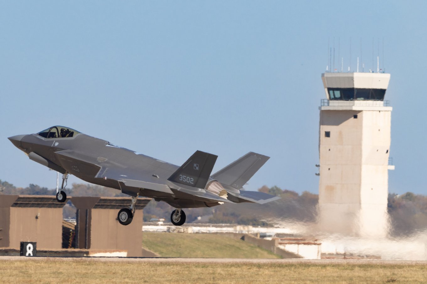 Takeoff of the first F-35 for the Polish Air Force