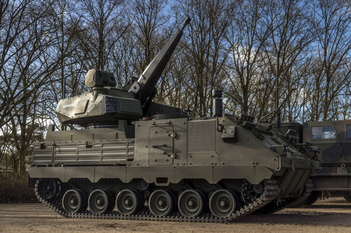 Skyranger 30 air defense system on ACSV G5 chassis