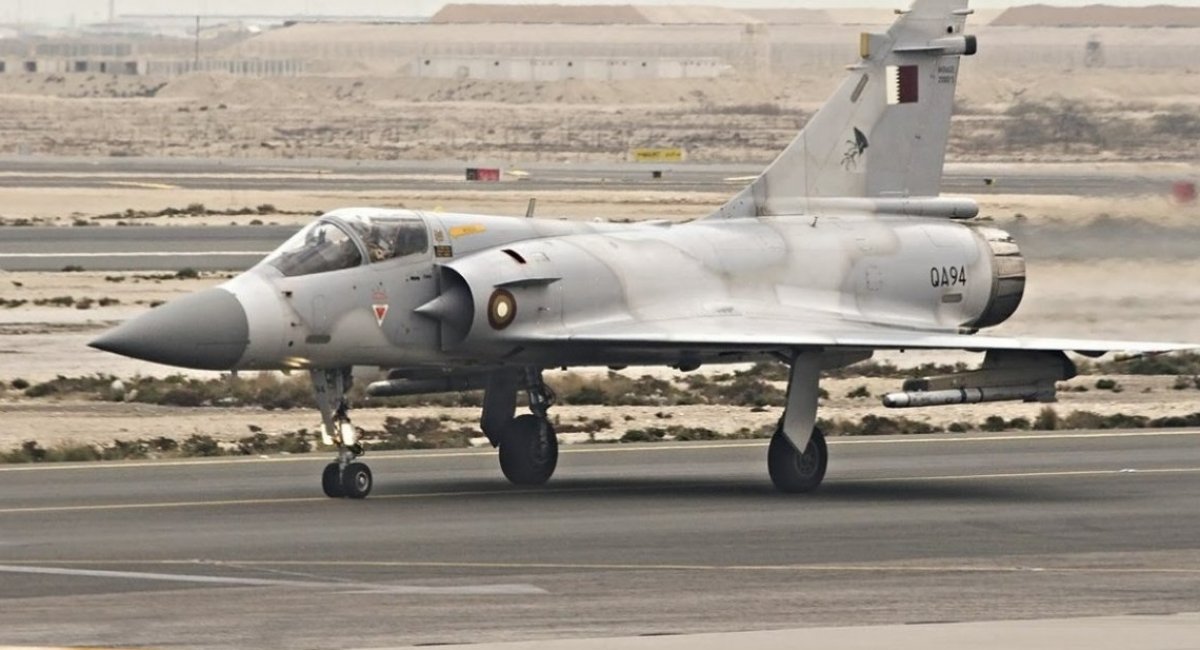 The Mirage 2000-5EDA/DDA fighter of the Qatar Emiri Air Force Defense Express Defense Express' Weekly Review: Ukraine Eyes Qatar’s Mirage Jets as France Renames Carrier, UK Downs Record Drones, Iran Loses Sub, U.S. Seeks Drone Makers