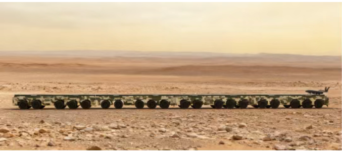 Wheeled electromagnetic catapult consisting of sections