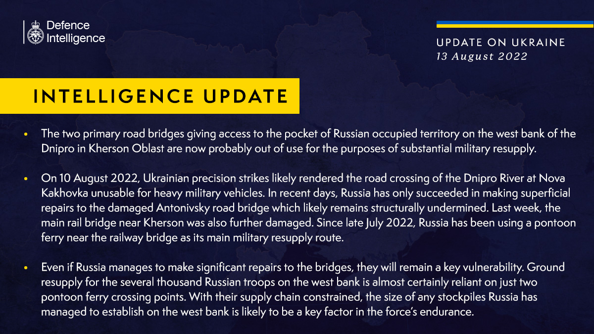 ussian Troops Became Vulnerable Losing Access to the Dnipro’s West Bank Pocket Through Bridges in Kherson region, Defense Express