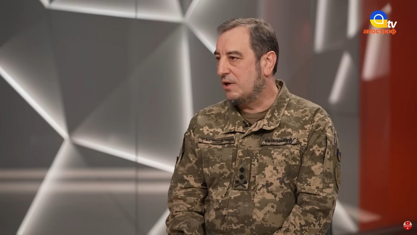 Vadym Skibitskyi during the Security Talks show on Apostrophe TV