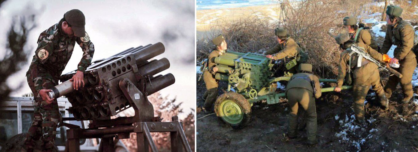 Iranian Fadjr-1 and North Korean Type 75
