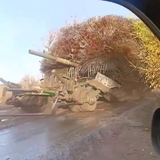 “Hairy” anti-drone protection on a russian tank