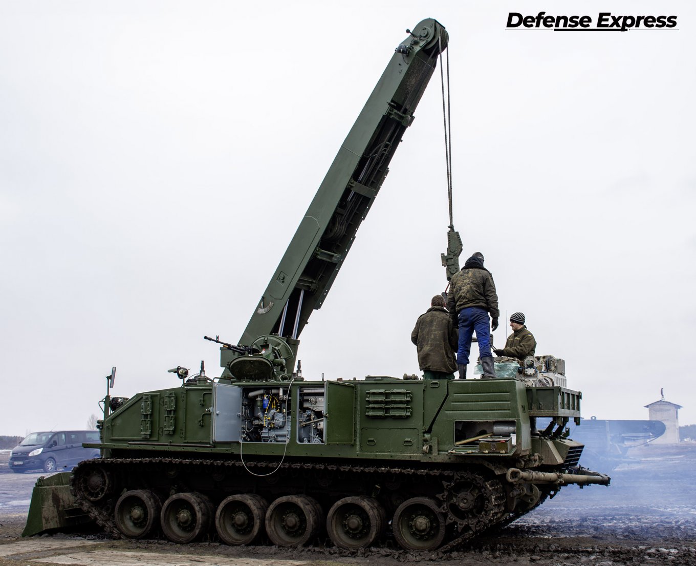 The rare Ukrainian BREM-84 Atlet armored recovery vehicle