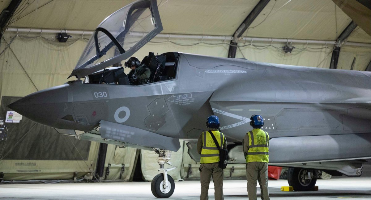 The RAF F‑35B jet Defense Express UK Defense Intelligence: RAF Typhoon Jets Down Drone over Jordan and Intercept UAV Bound for Bahrain as UK Expands Gulf Air Defense