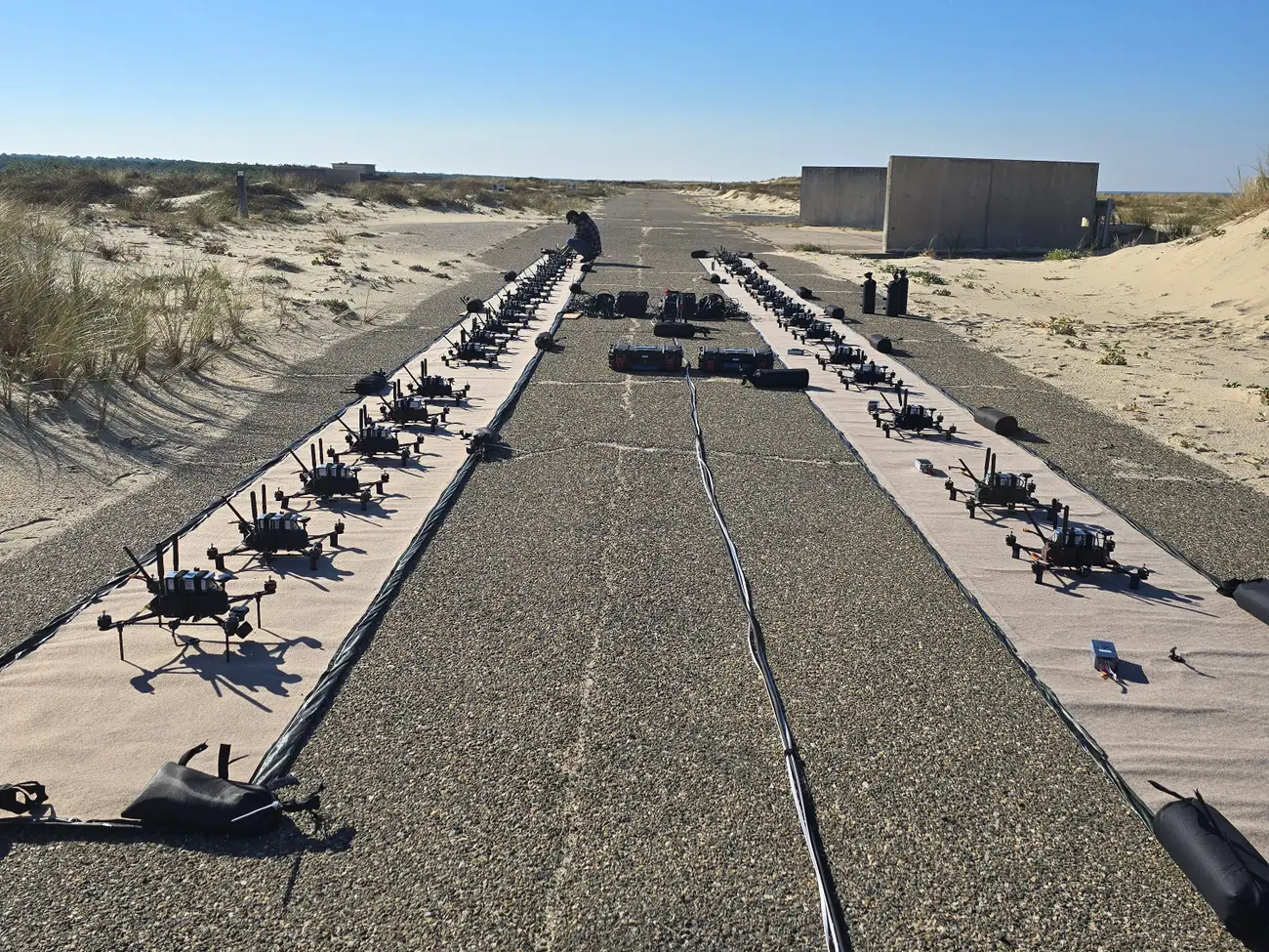 The DWS-1 system comprises 200 anti-aircraft FPV drones