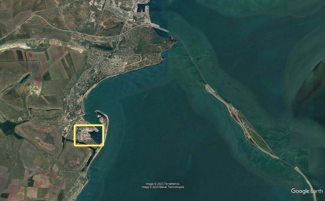 The so-called Crimean Bridge and the placement of the Zaliv shipyard