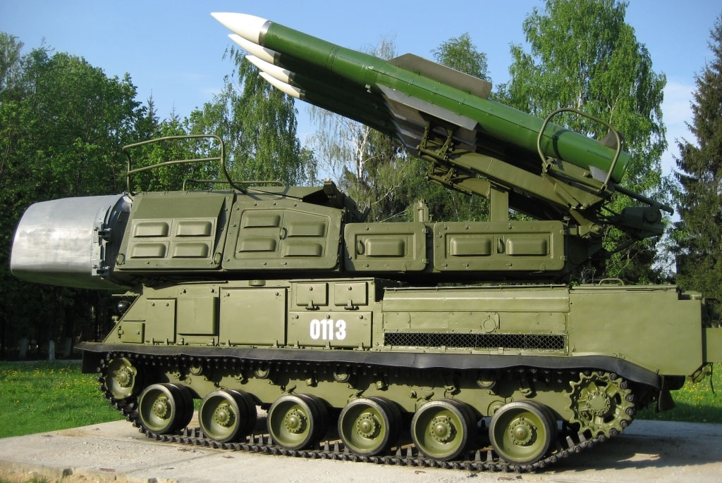 9А310 launcher of the Buk system