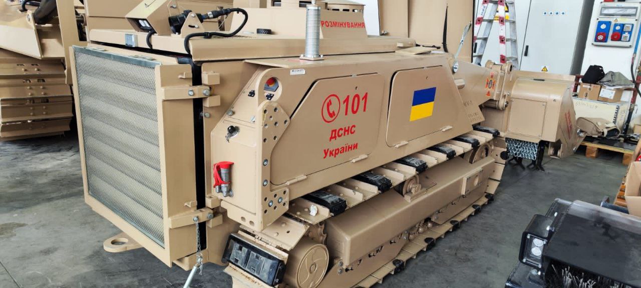 The MV-10 mine clearance and EOD robotic system of the State Emergency Service of Ukraine Defense Express Ukraine To Get 18 Mechanical Mine Clearing Vehicles