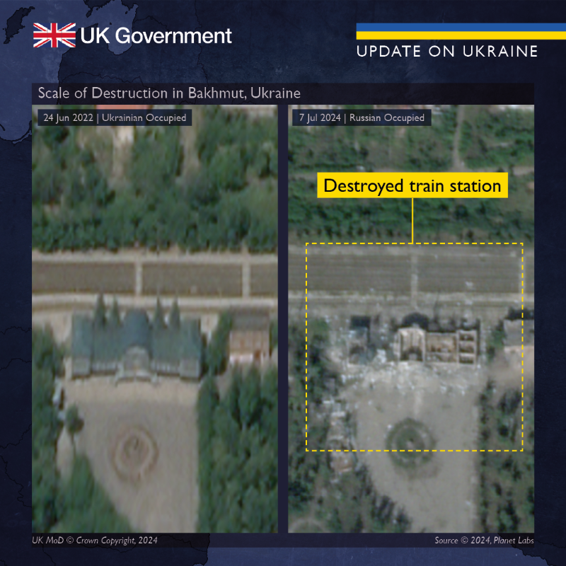 Defense Express The UK Defense Intelligence Analyzes How the Offensive on Bakhmut Has Left the City in Ruins