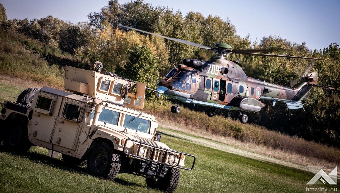 Hungarian Armed Forces during joint training exercise