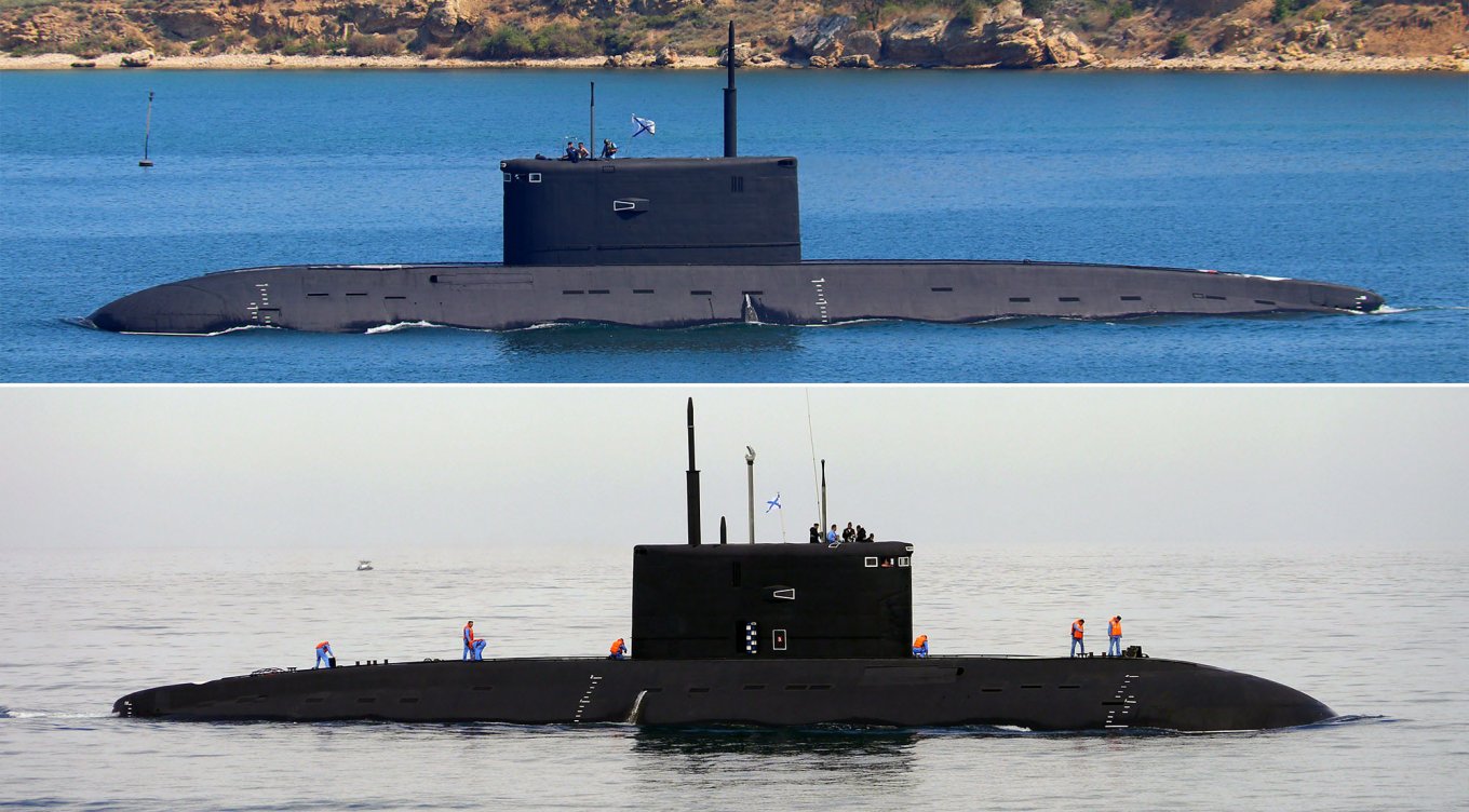 B-268 Veliky Novgorod and B-265 Krasnodar submarines