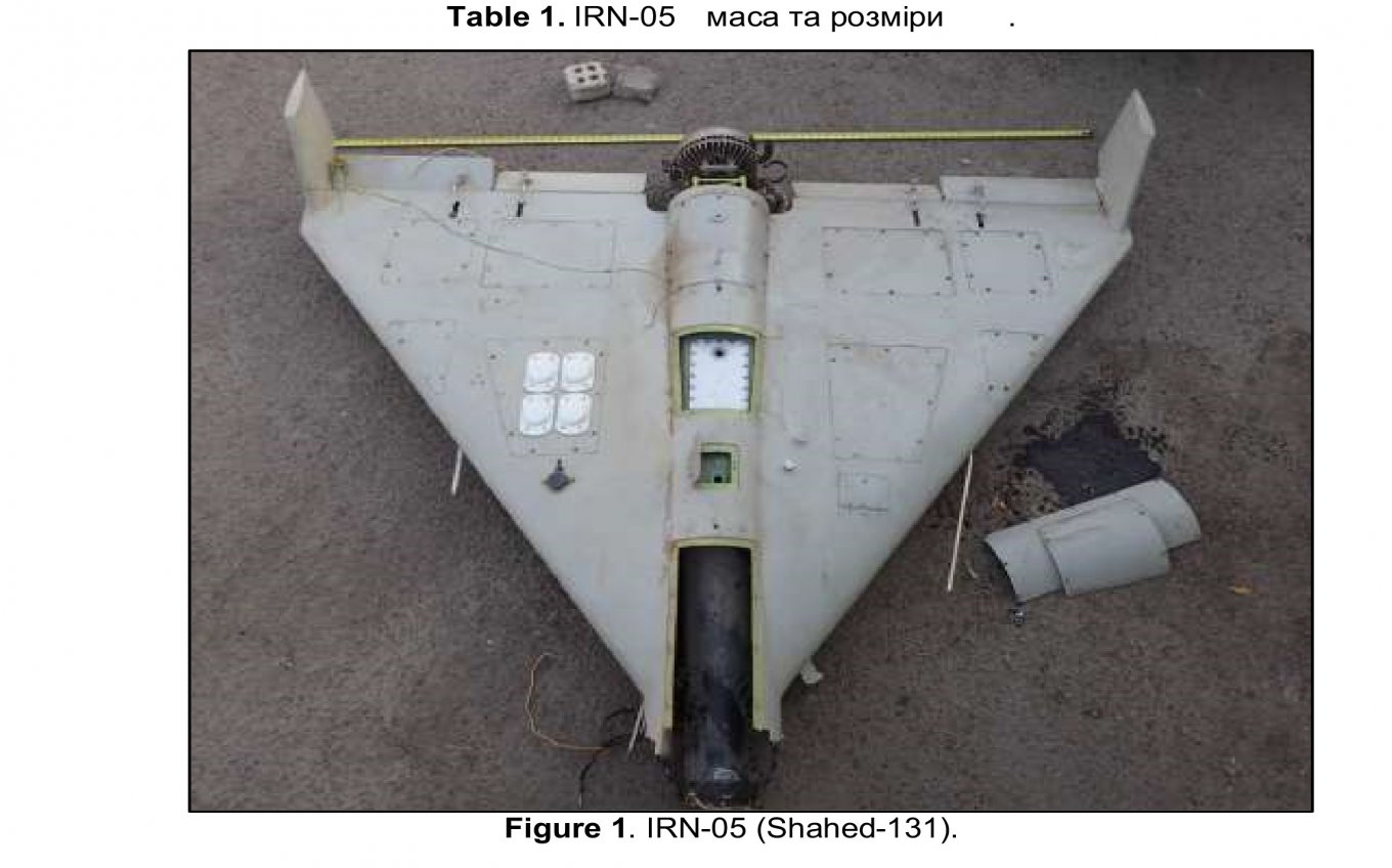Shahed-131 downed in Ukraine. The frequency of use and elimination of these loitering munitions enabled Ukrainian researchers to comprehensively study them