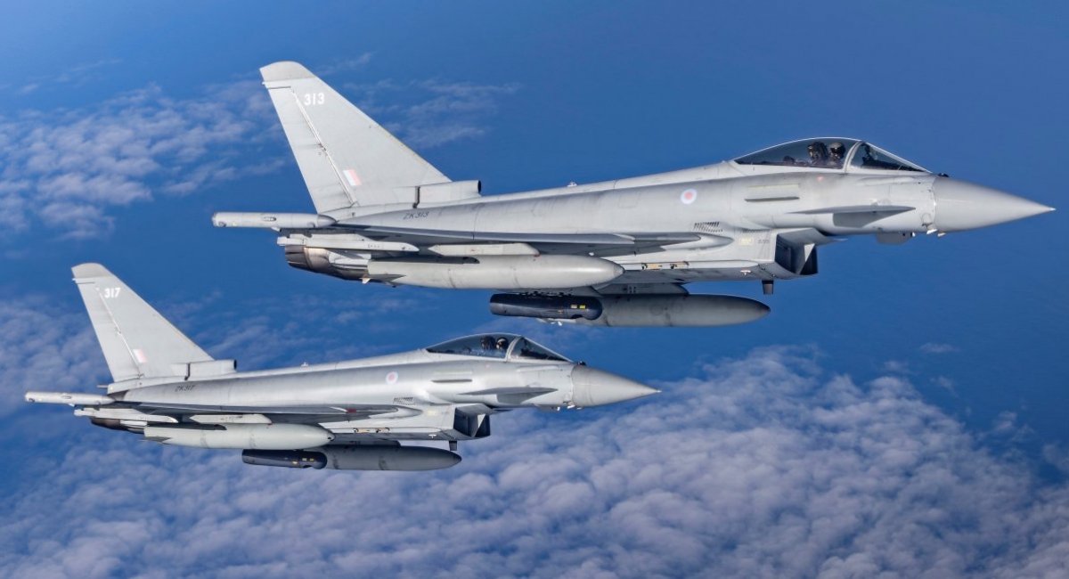 RAF Typhoon jets Defense Express UK Defense Intelligence: British Forces Downs Iranian Drones, Deploys HMS Dragon and Air Defense Systems