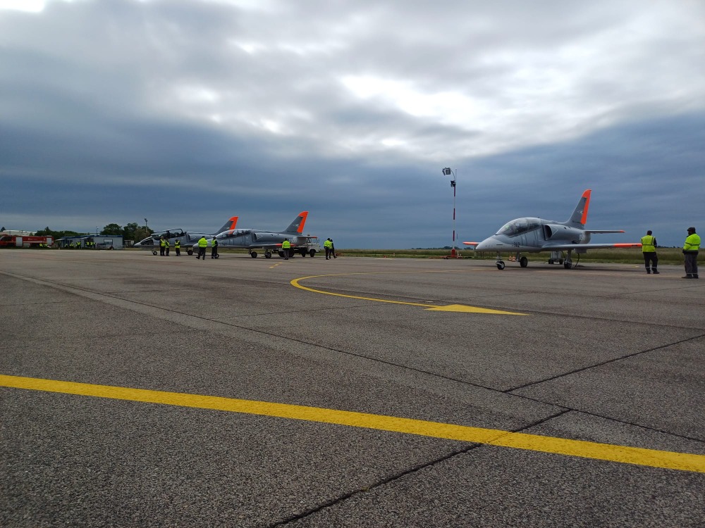 First three L-39NG trainer-combat aircraft for Hungary / Photo credit: AERO Vodochody