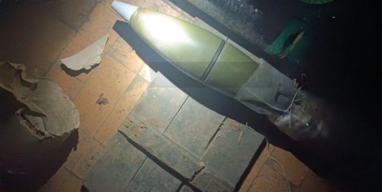 120 HE MK II mortar shell (120mm) made in Myanmar spotted in the stocks of the russian invasion forces