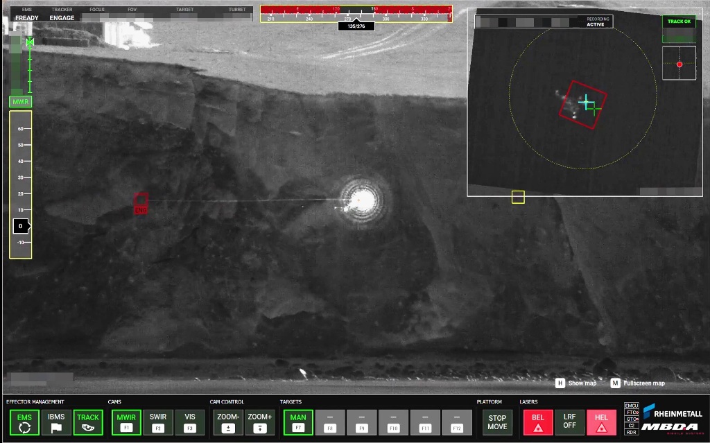 Interface of the Rheinmetall & MBDA laser