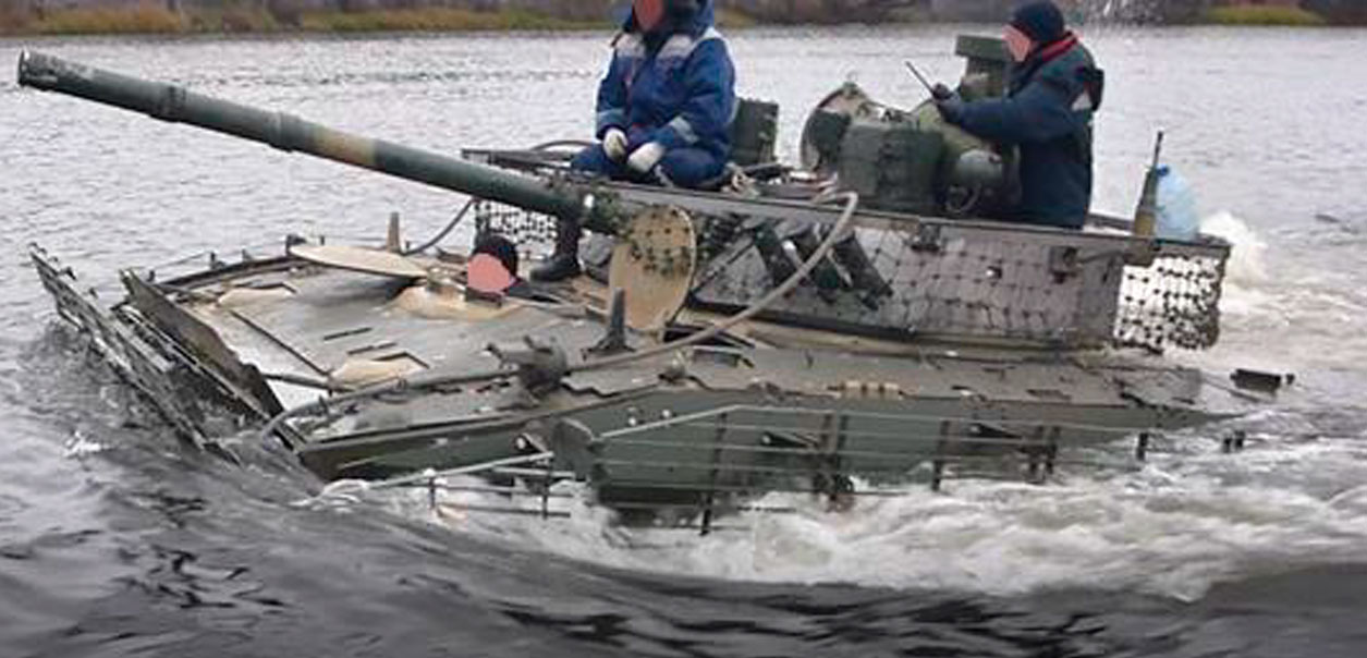 BMD-4M with upgraded protection crossing a water obstacle, russia Admits BMD-4M Has Almost No Armor But Can New Upgrades Really Save It
