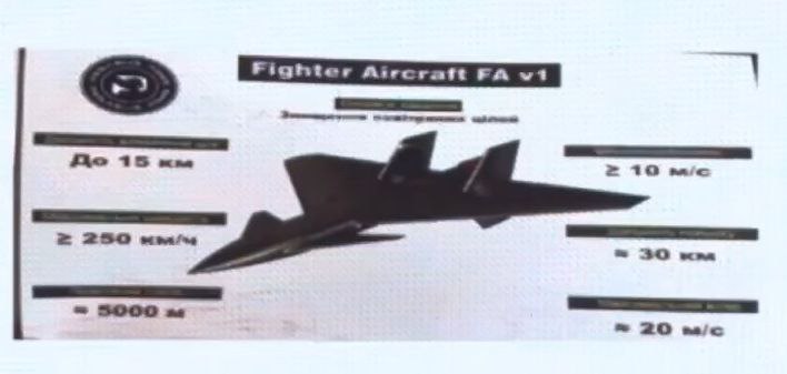 Unmanned fighter FA v1