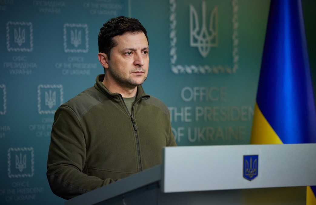 The President of Ukraine Volodymyr Zelenskyy