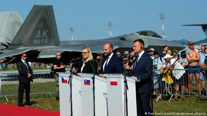 Defense Ministers Mariusz Blaszczak of Poland, Jana Cernochova of the Czech Republic, and Jaroslav Nad of Slovakia signed the agreement at a Slovak air base, Defense Express