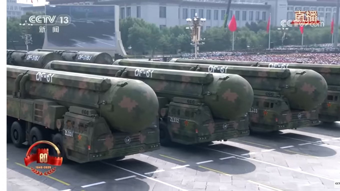 China Showcases DF-61 Intercontinental Ballistic Missile, Parade in Beijing