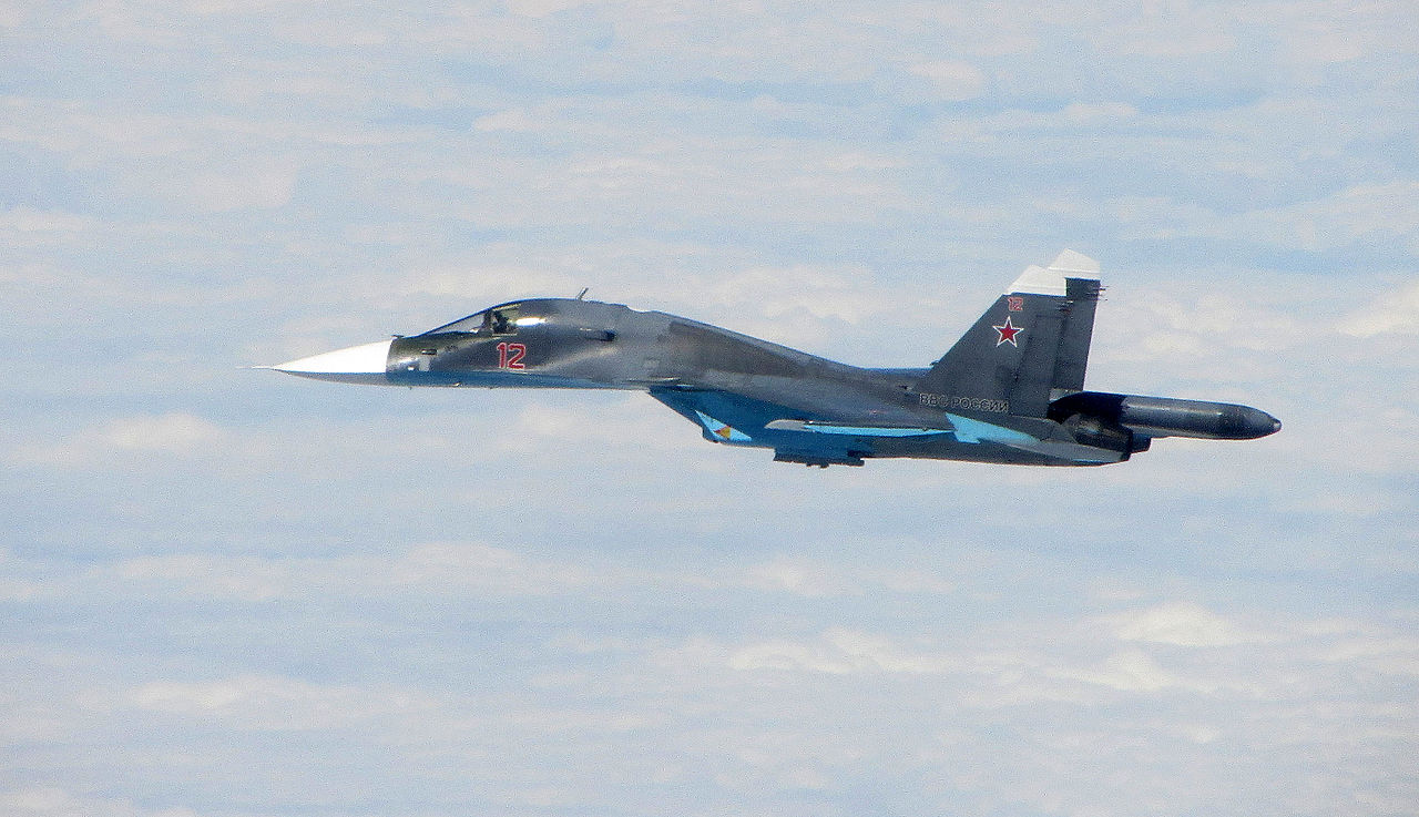 A Su-34 intercepted by the RAF over the Baltic in 2015