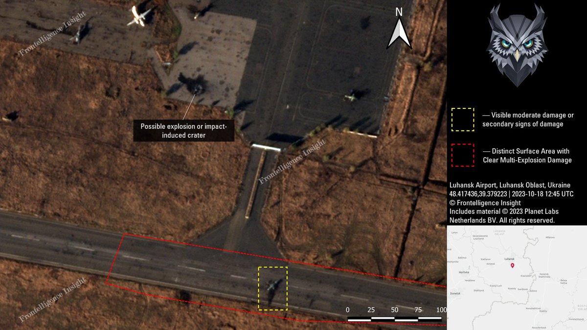 Satellite evidence reveals damage and clues behind the strike on the russian aviation base in Luhansk Defense Express How Many russian Helicopters Were Destroyed in Luhansk (Satellite Images)