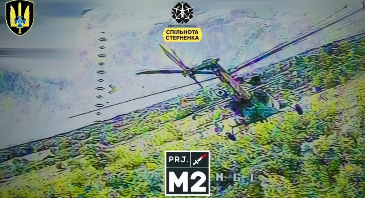 The russian Mi-8 a few seconds before the hit to its tail Defense Express 899 Days of russia-Ukraine War – russian Casualties in Ukraine