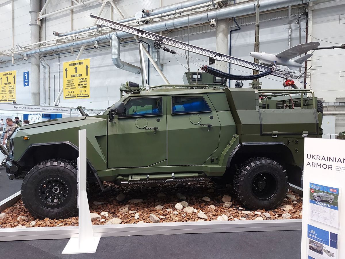 RAM II on top of the Novator vehicle at the 