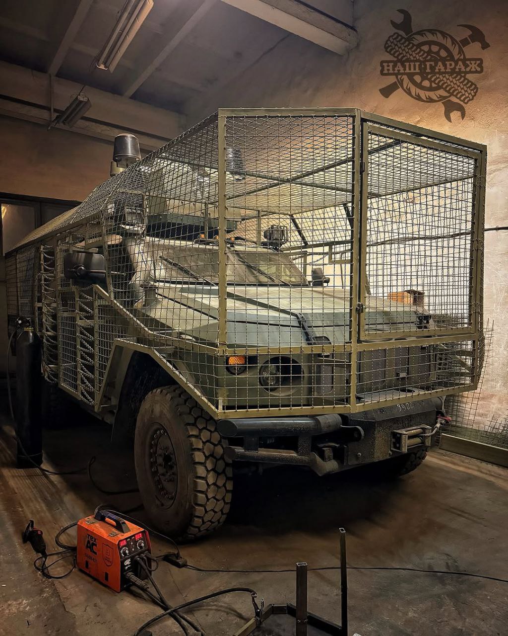 Illustrative photo: a Novator armored fighting vehicle with additional anti-drone protection / Defense Express / Cope Cage Saves Novator Vehicle and Crew From an FPV Drone