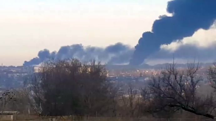 Russian invaders launch eight missiles on airfield in Vasylkiv early mornuing on Saturday, March 12, Day 17th of Ukraine's Defense Against Russian Aggression, Defense Express