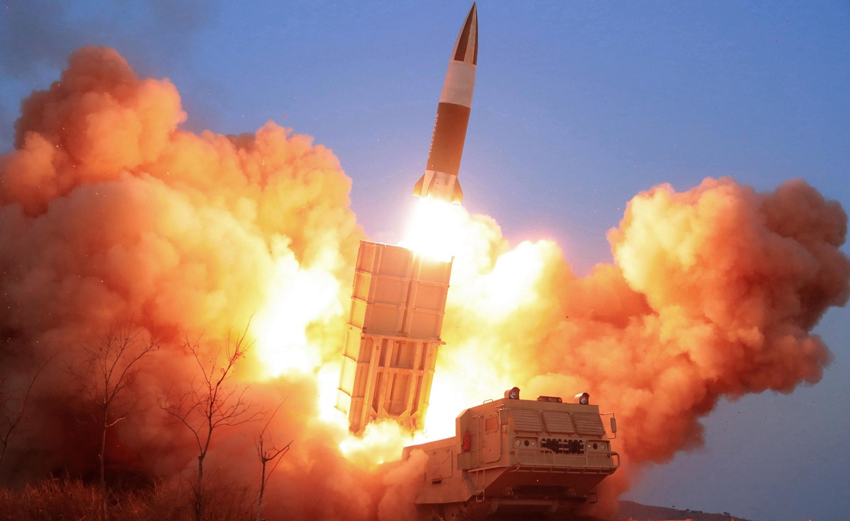 The KN-24 missile launch, one of the few available photos