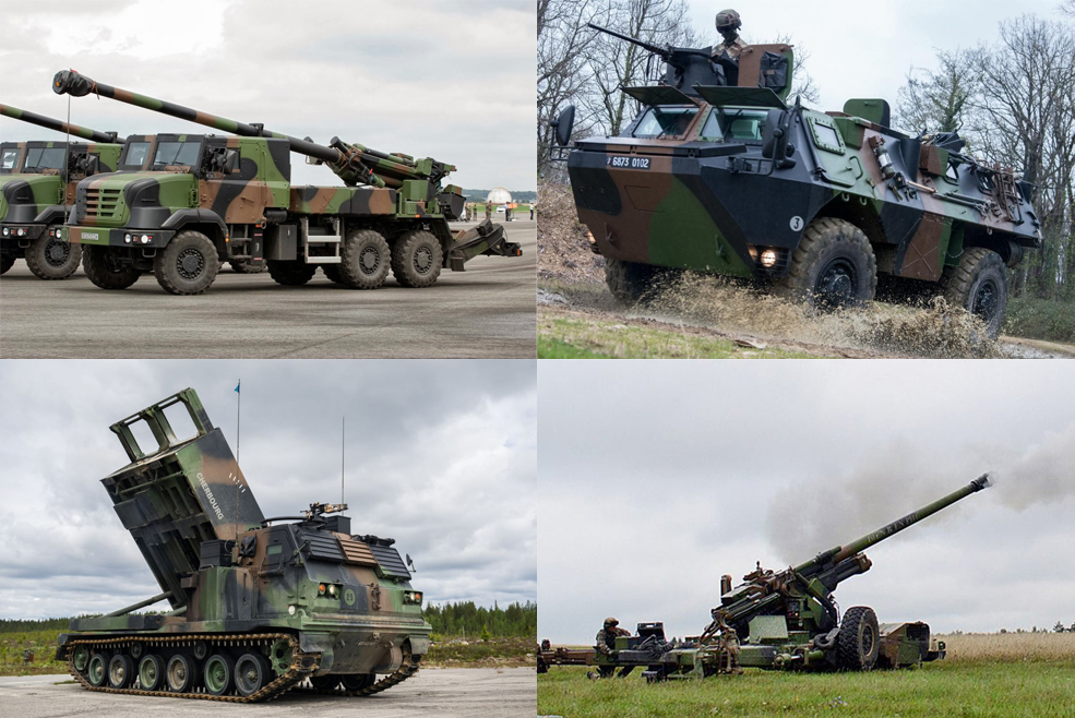 Several types of weapons that were transferred by France to Ukraine