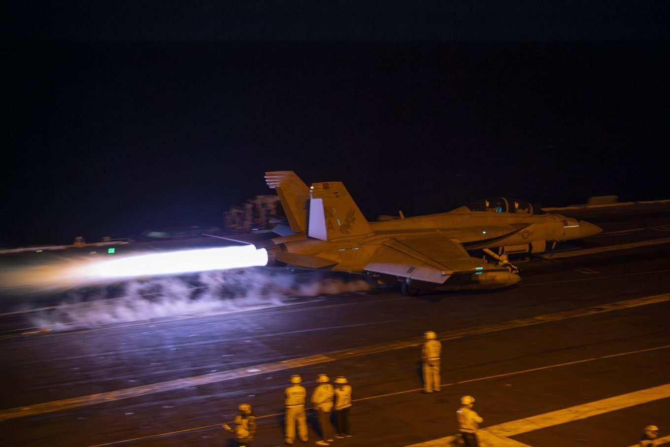 F-18 takeoff from USS Nimitz (CVN-68)